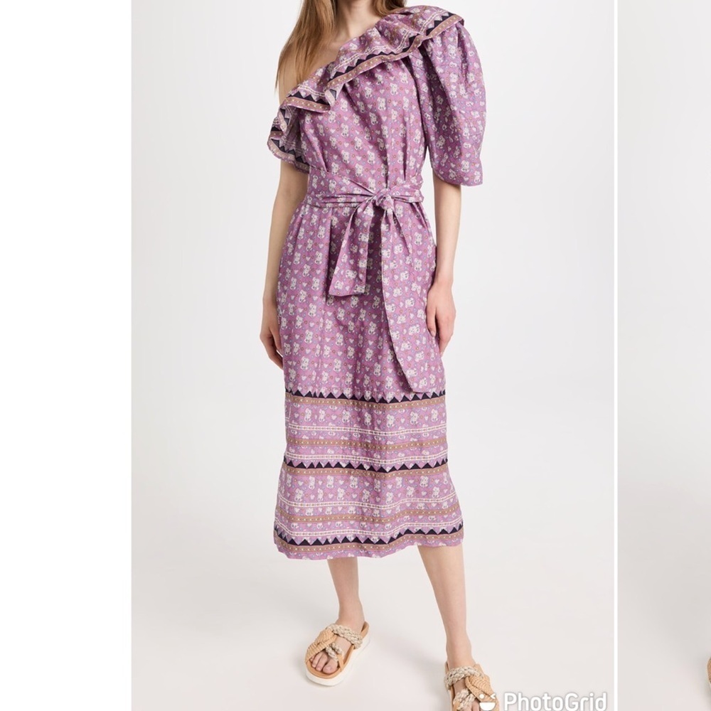 Sea NYC Perry Border One Shoulder Dress in Lilac New with Tags! - Picture 2 of 10